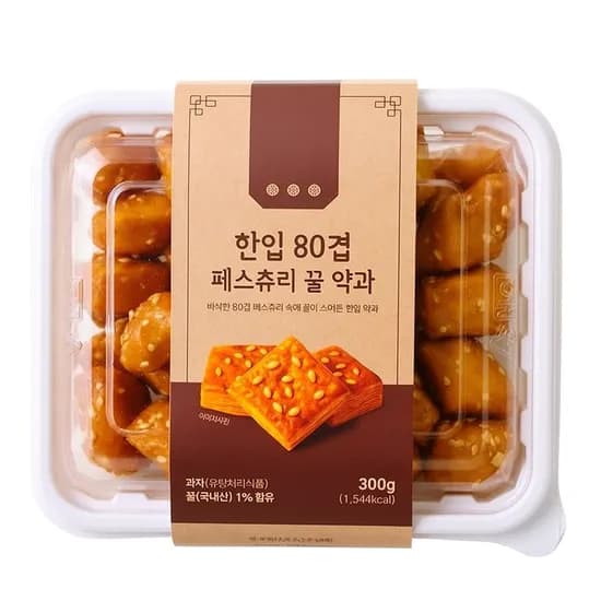 한입 80겹 페스츄리 꿀약과 300g 6890원 무배