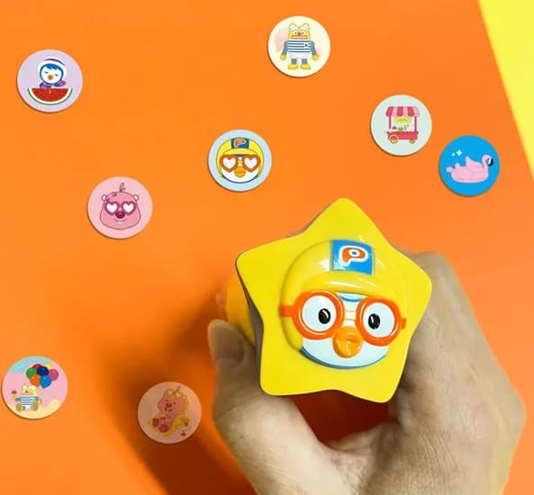 뽀로로 스티커 도장놀이 2개