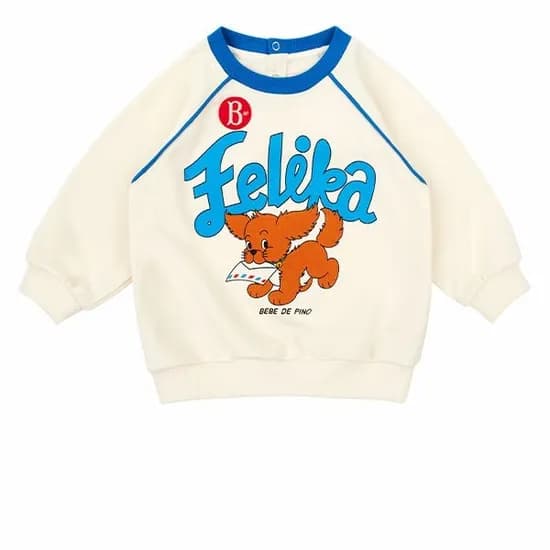 베베드피노 딜리버리 퍼피 베이비 라글란 맨투맨티셔츠 카드 24030원