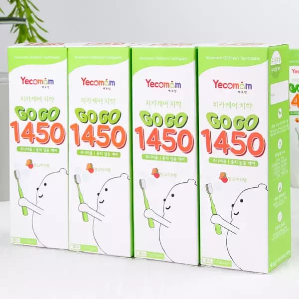 예꼬맘 고고 1450치약 고불소 어린이 치약 60g x 4개 10260원