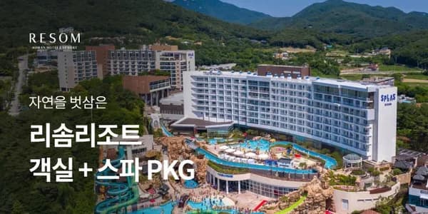 리솜리조트 4개지점 1박+스파패키지 209,950원~