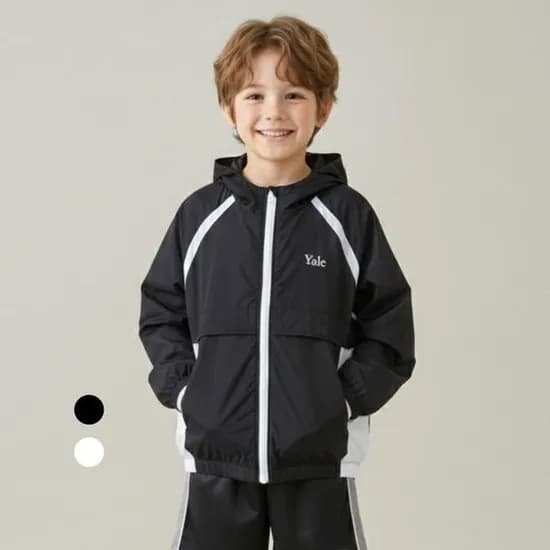 예일키즈 홑겹 배색 바람막이 점퍼 29,640원 무배