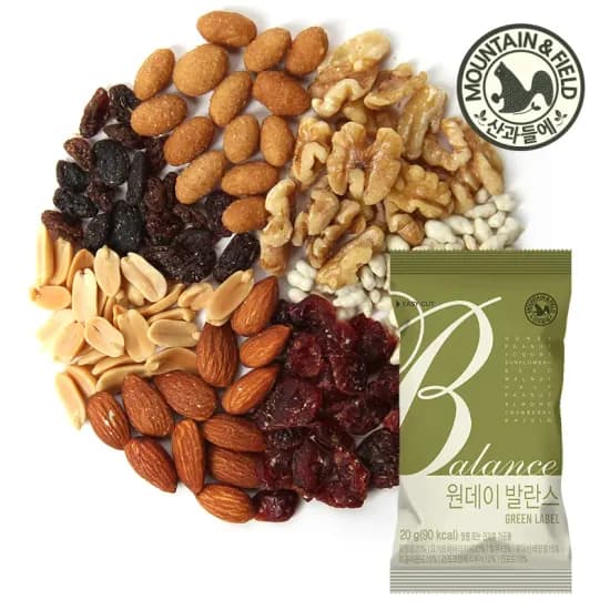 산과들에 하루견과 원데이발란스그린 100봉 27,564원