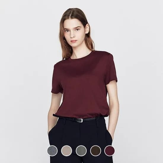 지오다노 베이직 라운드넥 반팔티 6,200원 무배