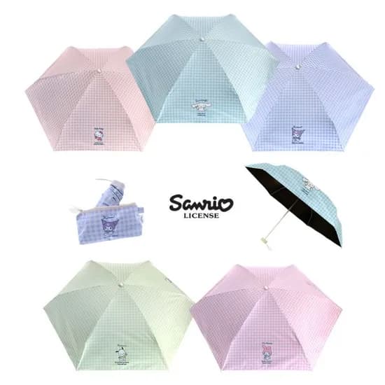 산리오 미니체크 암막 5단 양우산 12,840원