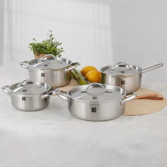 스댕연구소 18-8스텐 통5중 IH 냄비 4종세트 129,900원