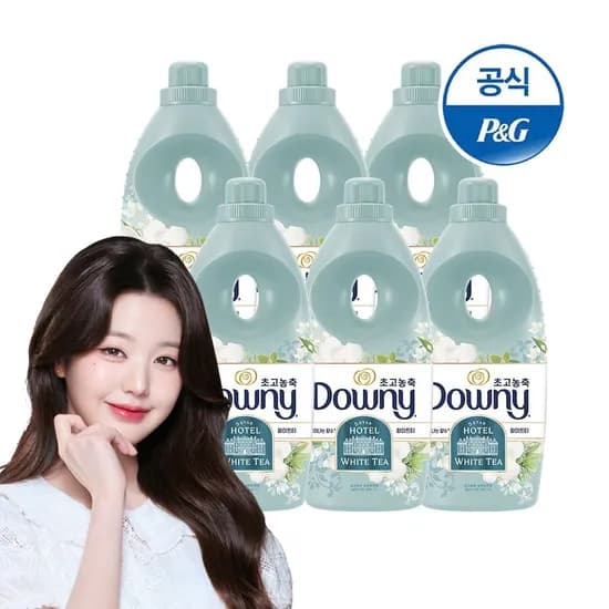 다우니 초고농축 섬유유연제 호텔컬렉션 화이트티 1L 6통 37,350원