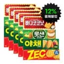 롯데제과 롯데 비스킷 4종 총 5세트 카드 무배 12,140원