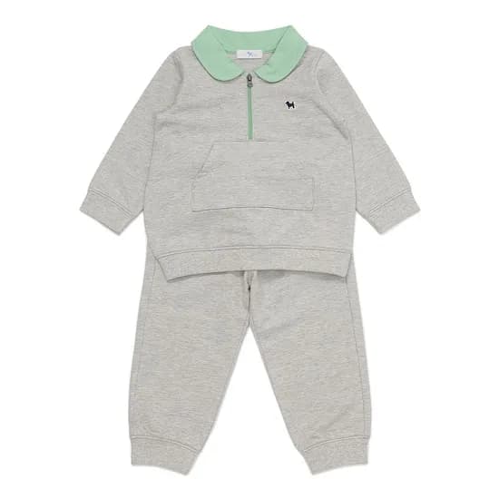 블루독베이비 배색카라 긴팔 상하복 19,910원 무배