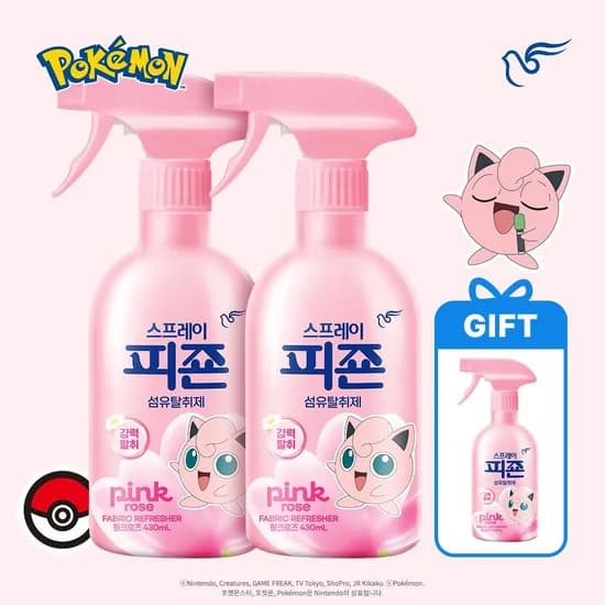 피죤 섬유탈취제 포켓몬에디션 430ml 2개+본품증정 9,900원