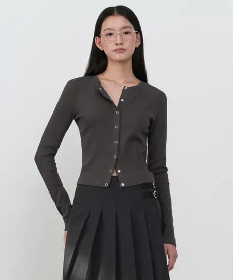 스탠다드우먼즈 슬림 라운드넥 가디건 21,510원