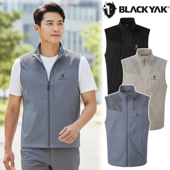 블랙야크 남성 망사 메쉬 조끼