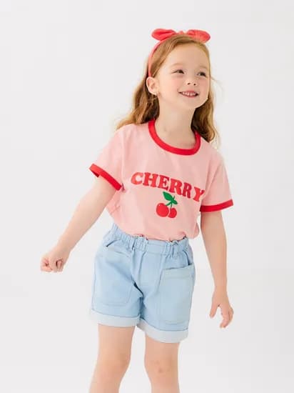 오즈키즈 체리픽 반팔티셔츠