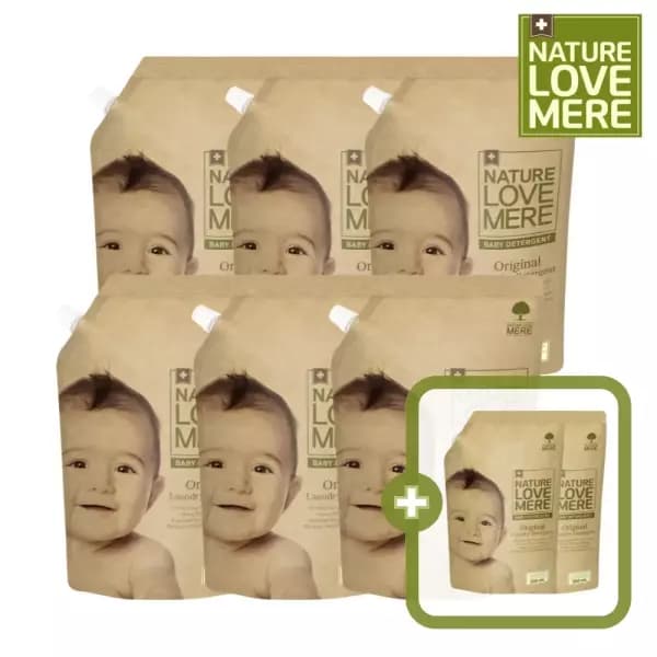 6개+2개 네이쳐러브메레 아기세탁세제 리필형 1300ml 6팩+ 500ml 2팩 18,920원