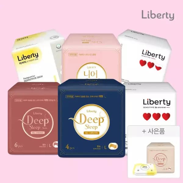 리버티 에디션 입는오버나이트 4p 6팩 10,950원