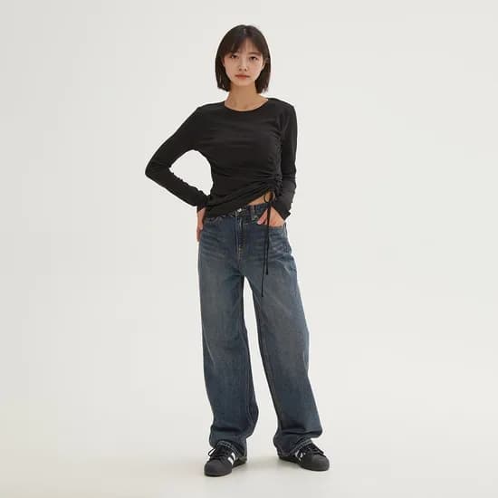 스파오 롱 와이드 진 15,420원