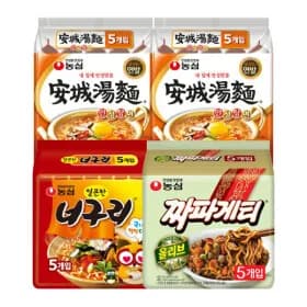 안성탕면10입 +너구리5입+짜파게티5입 총 20봉 슈퍼딜!!