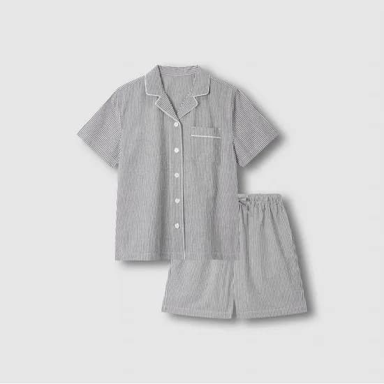 자주 시어서커 5부 파자마세트