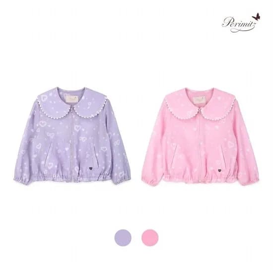 페리미츠 하트 전판 바람막이 점퍼