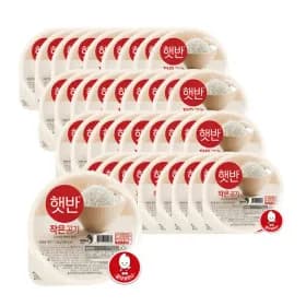 햇반 백미 작은공기 130g 36입 17,900원(히든쿠폰)