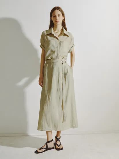 더아이잗 루즈핏 블라우스+스커트 세트 33,840원