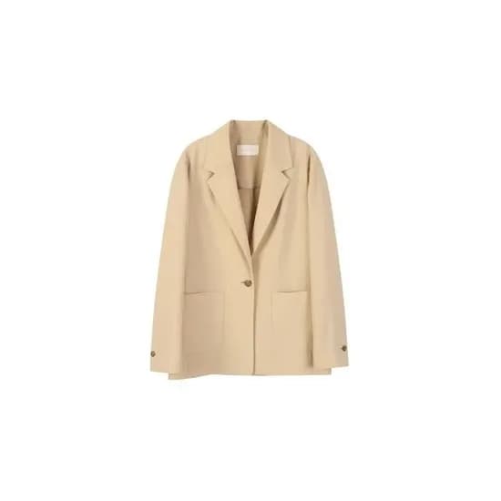 플라스틱아일랜드 원버튼 홑겹 자켓 100,450원 무배