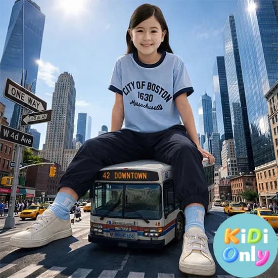 스파오키즈 카고 와이드 조거 팬츠