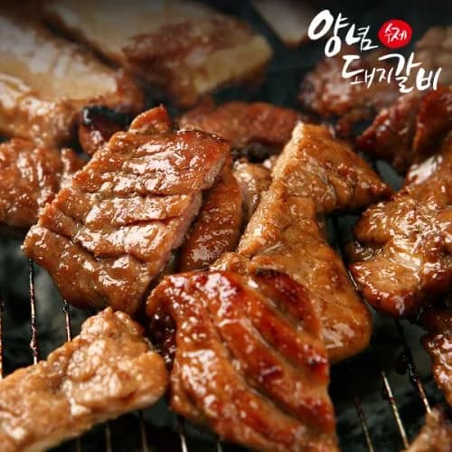 국내산 돼지 수제 양념 돼지갈비 1kg 2팩 24,900원