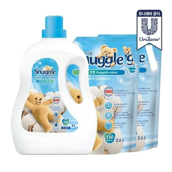 스너글 섬유제 4L + 2.6L 2개 (총9.2L) + 세탁망증정 31,900원