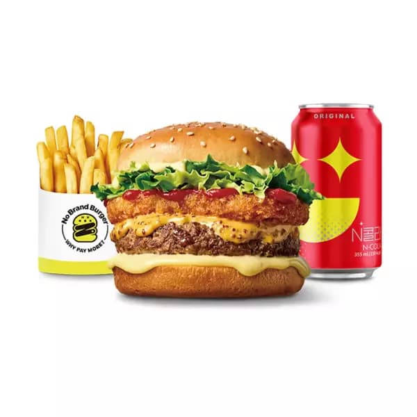 노브랜드버거 메가바이트 버거 세트 5680원