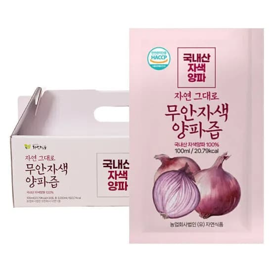 무안 자색양파즙 100ml x 140팩 36460원 무배
