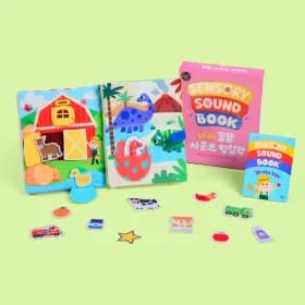 꿈꾸는달팽이 오감 자극 사운드 헝겊책 23,800원