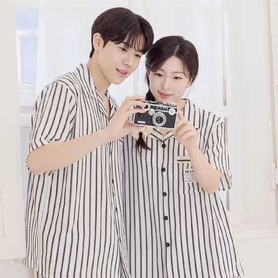 투위 패밀리파자마 시어서커 반팔 셋업 9990원