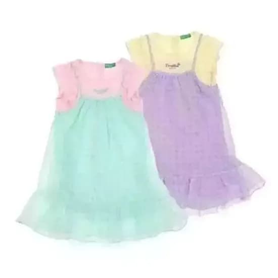 롯데백화점: 베네통키즈 러블리 체크 엠보 원피스 44,000원 무배