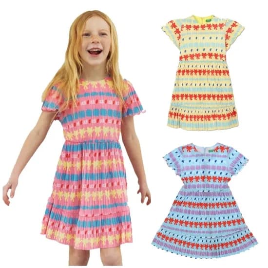 베네통키즈 여아 보드레플리츠 원피스 쿠폰가 26,380원