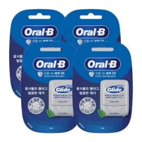 오랄비 글라이드 딥 클린 치실 민트향 40m 4개 8450원 무배