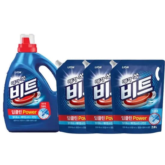 비트 딥클린 파워 액체세제 3L+리필2L 3개 티멤 15,940원