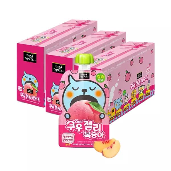 미닛메이드 쿠우 젤리 복숭아/포도 130ml, 30개 카카오머니 무배 13210원