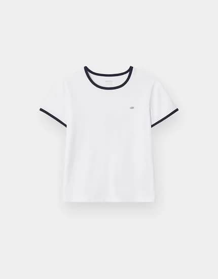 코튼스판 팬던트 링거 반팔티 (SLD, STR) 14,800원 무배