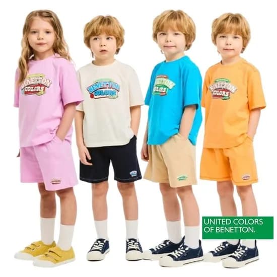 베네통키즈 로고 플레이 티셔츠셋업 26,810원 무배