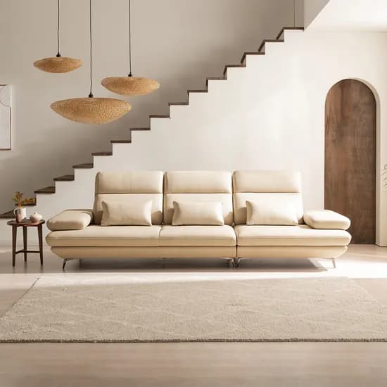 플랫 4인 스윙 전체 천연가죽 소파 2,233,120원