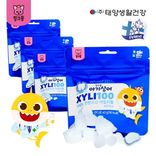 핑크퐁 아기상어 자일리톨 40g 4개 7,900원 무배