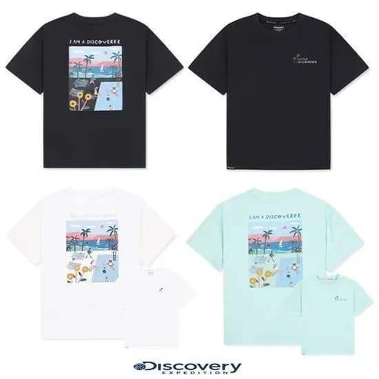 디스커버리키즈 콜라보 그래픽 여름 반팔티 28,880원