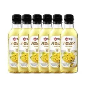 백설 카놀라유 500ml  X 6개 8,500원(26년12월)