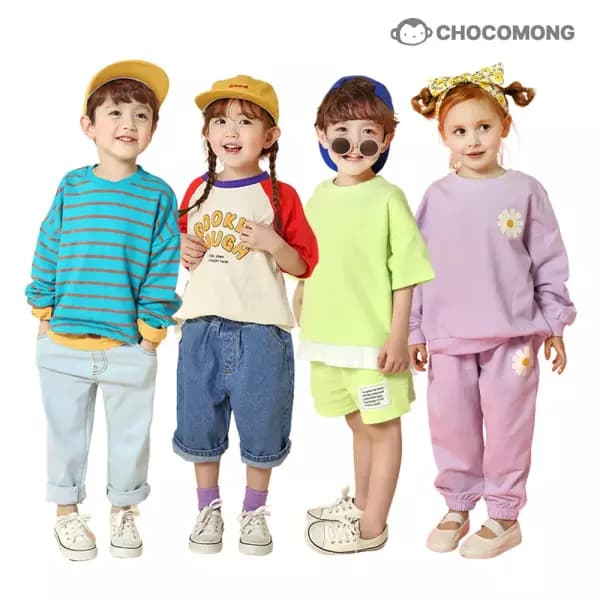초코몽 봄여름아동복 맨투맨 바지 상하복외 6,600원 무배