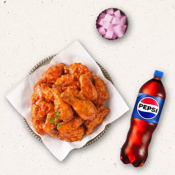 멕시카나 양념치킨+콜라1.25L 17,900원