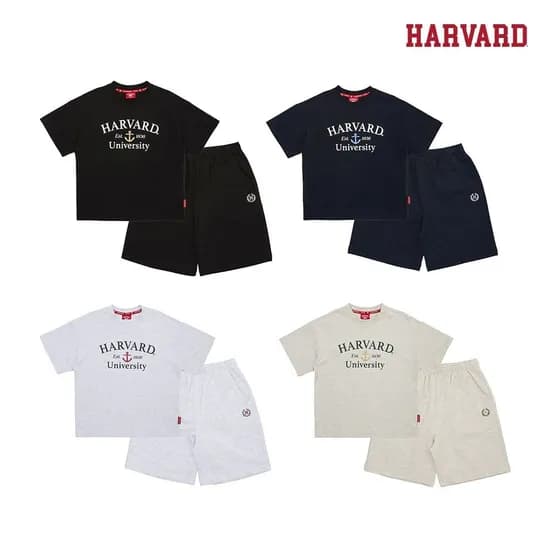 하버드키즈 베이직 빅로고 반팔 상하세트