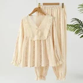 김양리빙 순면 레오네 공주 봄 가을 여성 잠옷 23,920원