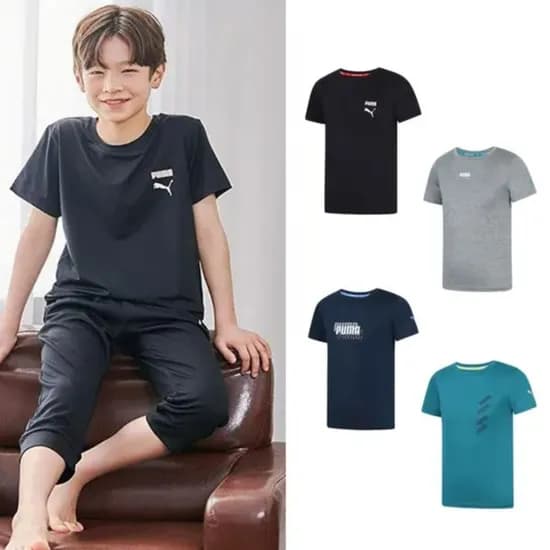 푸마 주니어 티셔츠 4장세트 11,960원