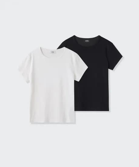 스탠다드우먼즈 슬림 티셔츠 2팩 18,500원